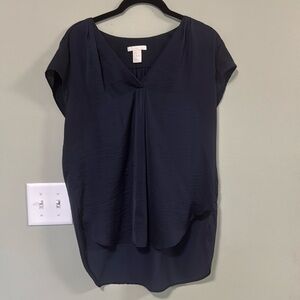 Professional Navy Silky Top - 6